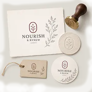 Logo als Bestandteil des Corporate Designs – Nourish &amp; Renew