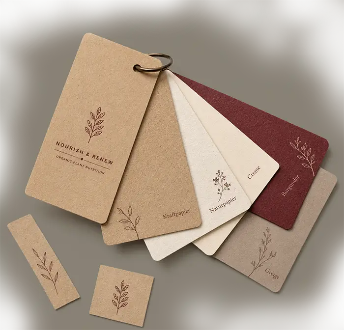 Papierfacher symbolisieren das Spektrum an Papierqualitäten