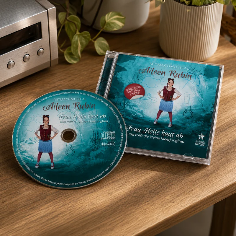 CD-Cover für das Musicalprojekt Aileen Rubin CD und CD-Hülle des Musicalprojekts Aileen Rubin